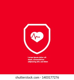 Pulse heart Logo Template Design.pulse icon
