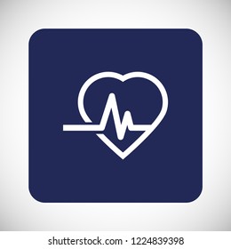 pulse heart people vector icon eps 10