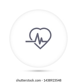 pulse heart people vector icon eps 10 , Lorem ipsum Flat design