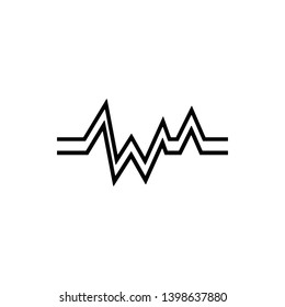 Pulse Heartbeat Icon Vector Illustration - Vector