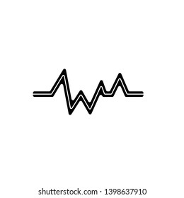 Pulse Heartbeat Icon Vector Illustration - Vector