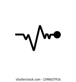 Pulse Heartbeat Icon Vector Illustration - Vector