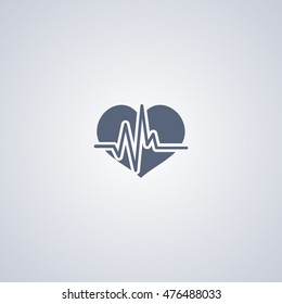 pulse icon, cardiology icon
