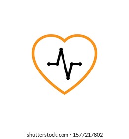 pulse icon design template illustration