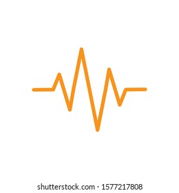 pulse icon design template illustration