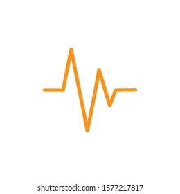 pulse icon design template illustration