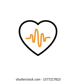 pulse icon design template illustration