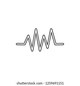 pulse icon. Element of web for mobile concept and web apps icon. Thin line icon for website design and development, app development
