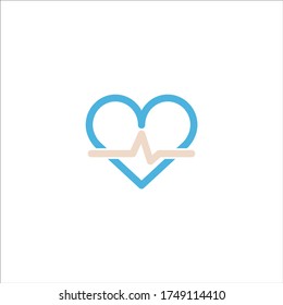 pulse icon flat vector logo design trendy illustration signage symbol graphic simple