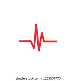 Pulse icon graphic design template vector isolated