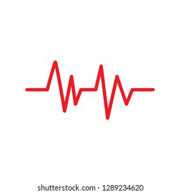 Pulse icon graphic design template vector isolated