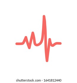 Pulse icon graphic design template vector isolated