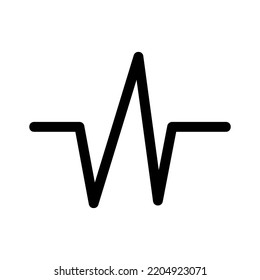 icono de pulso o logotipo símbolo de signo aislado ilustración vectorial - iconos vectoriales de estilo negro de alta calidad
