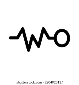 pulse icon or logo isolated sign symbol vector illustration - high quality black style vector icons
