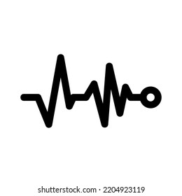 pulse icon or logo isolated sign symbol vector illustration - high quality black style vector icons
