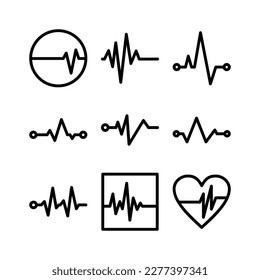 pulse icon or logo isolated sign symbol vector illustration - Collection of high quality black style vector icons
