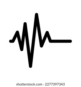 pulse icon or logo isolated sign symbol vector illustration - high quality black style vector icons
