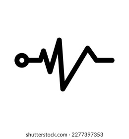 pulse icon or logo isolated sign symbol vector illustration - high quality black style vector icons
