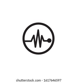 pulse icon logo vector design