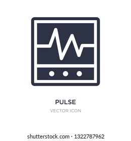 pulse icon on white background. Simple element illustration from Health and medical concept. pulse sign icon symbol design.
