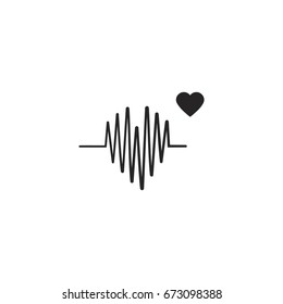 pulse icon. sign design