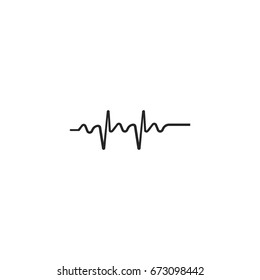 pulse icon. sign design