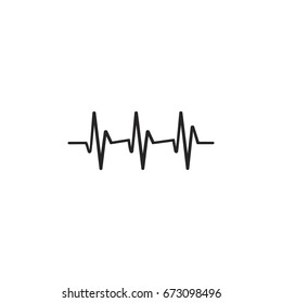 pulse icon. sign design