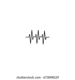 pulse icon. sign design