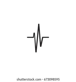 pulse icon. sign design