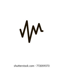 pulse icon. sign design