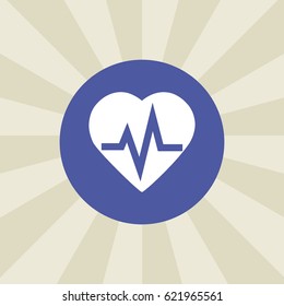 pulse icon. sign design. background