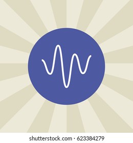 pulse icon. sign design. background