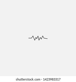 pulse icon sign signifier vector