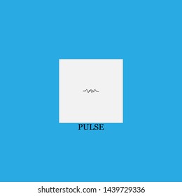 Pulse Icon Sign Signifier Vector