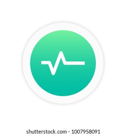 Pulse icon sign symbol vector illustration  icon.