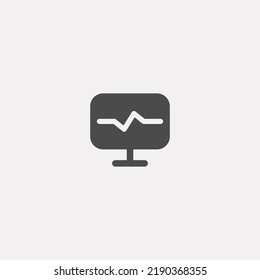 Vector de signo de icono de pulso,Símbolo, ilustración de logotipo para web y móvil