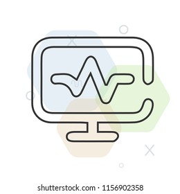 Pulse icon vector can be used as png, Pulse
