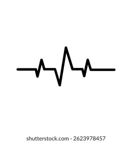 ícone de pulso cor vetorial editável em fundo branco