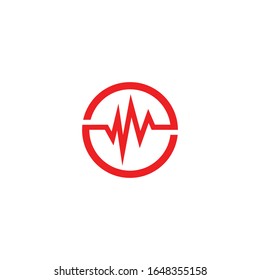Pulse  icon Vector Illustration design Logo template