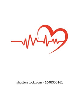 Pulse  icon Vector Illustration design Logo template
