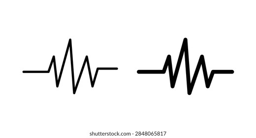 Pulse icon vector logo pack