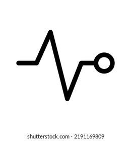Pulssymbol Vektor Symbol Design Illustration