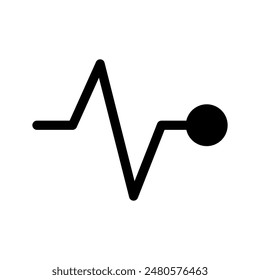 Pulse Icon Vector Symbol Design Illustration