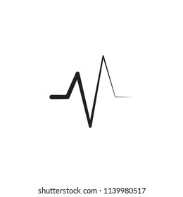Pulse icon vector,cardiogram vector