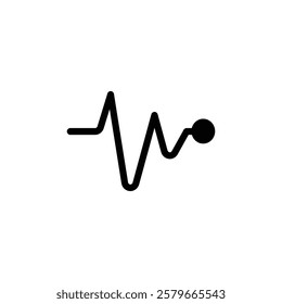 Pulse icon web design in vector