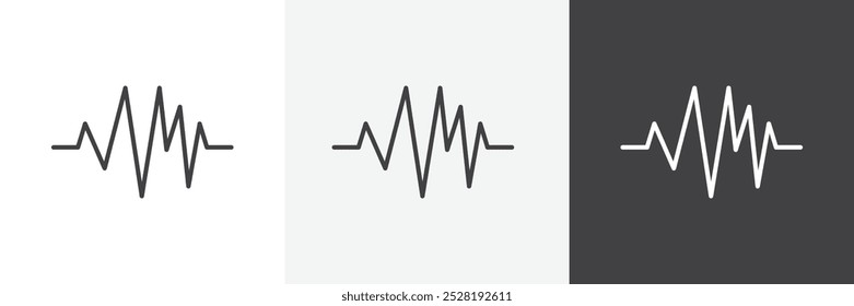 Pulse icon.Trendy modern flat linear vector illustration on white background.