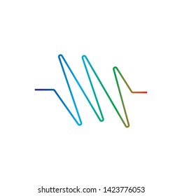 pulse ilustration logo vector icon template