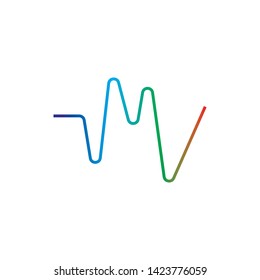 pulse ilustration logo vector icon template