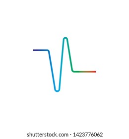 pulse ilustration logo vector icon template