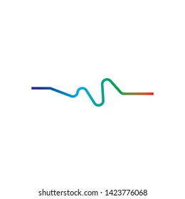pulse ilustration logo vector icon template